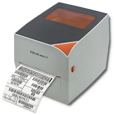 Qoltec Drukarka etykiet termiczna max. 104 mm