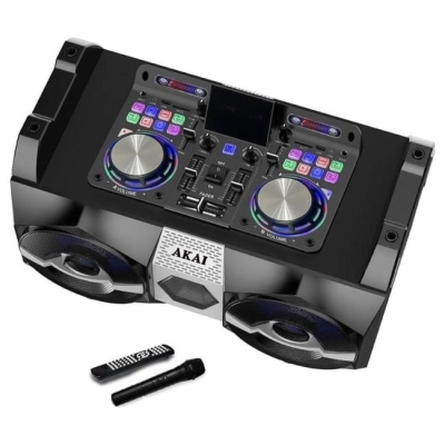 AKAI Power Audio DJ-S1HB 120W RMS, Bluetooth 5.0, FM, USB/SD