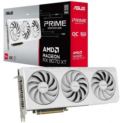 ASUS Radeon RX 9070 XT PRIME 16GB WHITE OC