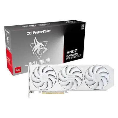 PowerColor Radeon RX 9060 XT Hellhound Spectral White 16GB OC