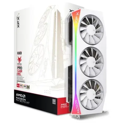 XFX Radeon RX 9070 XT Mercury Magnetic Air RGB White 16GB OC GDDR6