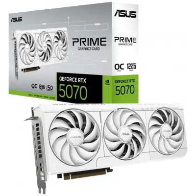 ASUS GeForce RTX 5070 PRIME OC WHITE 12GB DLSS 4