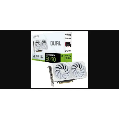 ASUS GeForce RTX 5060 DUAL OC WHITE 8GB DLSS 4