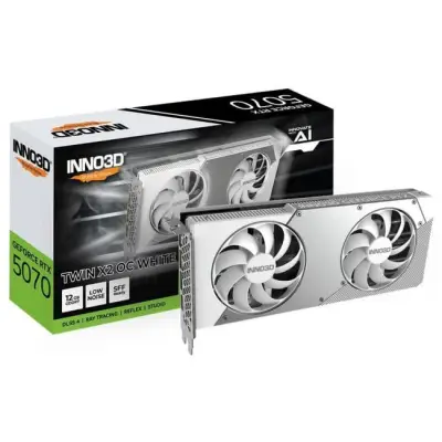INNO3D GeForce RTX 5070 TWIN X2 WHITE 12GB OC DLSS 4