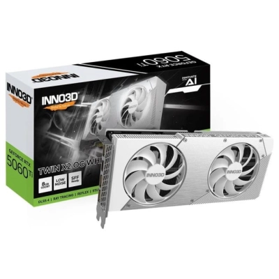 INNO3D GeForce RTX 5060 Ti Twin X2 WHITE 8GB OC DLSS 4
