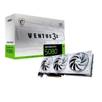 MSI GeForce RTX 5080 16G VENTUS 3X OC WHITE DLSS 4