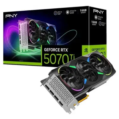PNY GeForce RTX 5070 Ti ARGB EPIC-X RGB Triple Fan 16GB OC DLSS 4