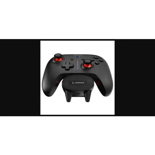 Rampage Hydra Pro Pad bezprzewodowy RGB 2.4G Hall, spusty magnetyczne ze stacją ładującą czarny