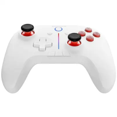 Rampage Hydra Pro Pad bezprzewodowy RGB 2.4G Hall, spusty magnetyczne biały