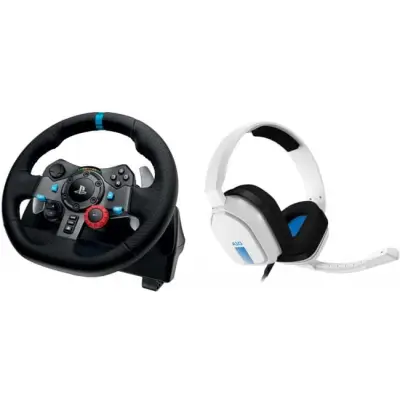 Logitech G29 Wheel + Astro A10 PS4 Headset White