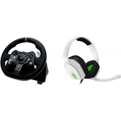 Logitech G920 Wheel + Astro A10 Xbox Headset White