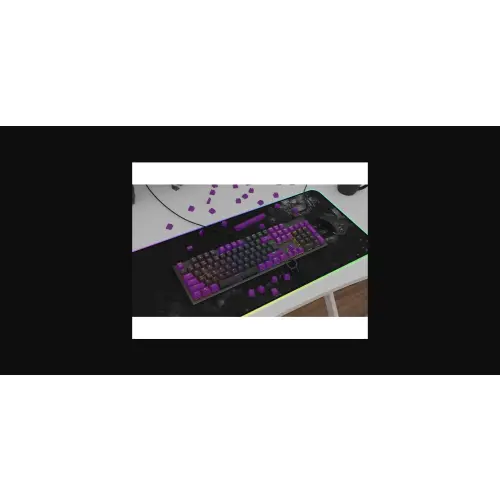 Genesis Lead 300 fioletowe Double Shot Keycaps