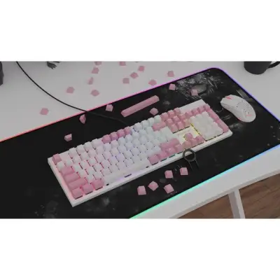 Genesis Lead 300 różowe Double Shot Keycaps