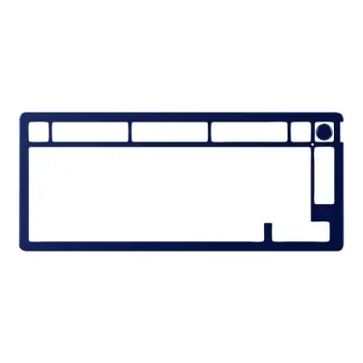 HyperX Alloy Rise 75 Top Plate Navy Blue