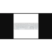 Magic Keyboard with Touch ID and Numeric Keypad for Mac models with Apple silicon White