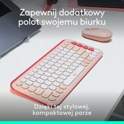 Logitech POP ICON Combo Różowy