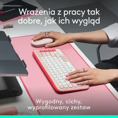 Logitech POP ICON Combo Różowy