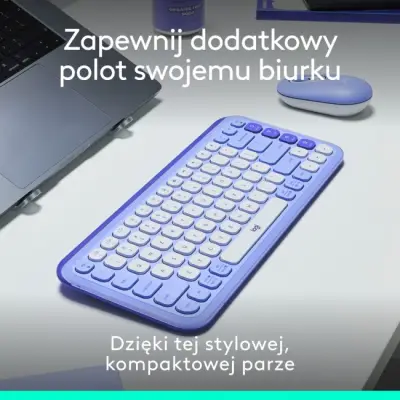 Logitech POP ICON Combo Fioletowy