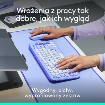 Logitech POP ICON Combo Fioletowy