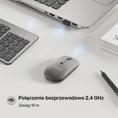 Unitek Zestaw SlimDuo 2.4G bezprzewodowa myszka i klawiatura