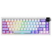 Klawiatura mechaniczna bezprzewodowa Ajazz AK650 Dream Weaver Switch Purple White Blue RGB z ekranem