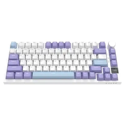 Klawiatura mechaniczna bezprzewodowa Ajazz AK820 Pro Flying Fish Switch Purple White Blue RGB