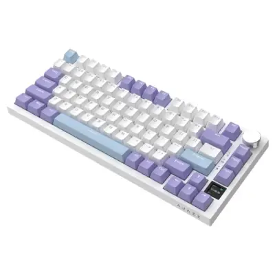 Klawiatura mechaniczna bezprzewodowa Ajazz AK820 Pro Flying Fish Switch Purple White Blue RGB