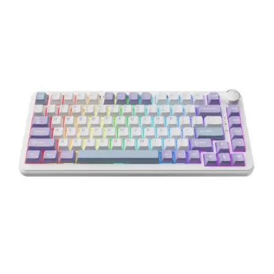 Klawiatura mechaniczna przewodowa Ajazz AK820 MAX Magnetic switches Purple White RGB