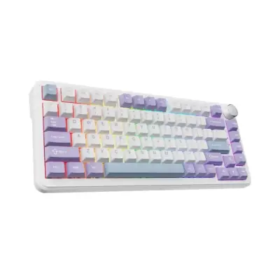 Klawiatura mechaniczna przewodowa Ajazz AK820 MAX Magnetic switches Purple White RGB