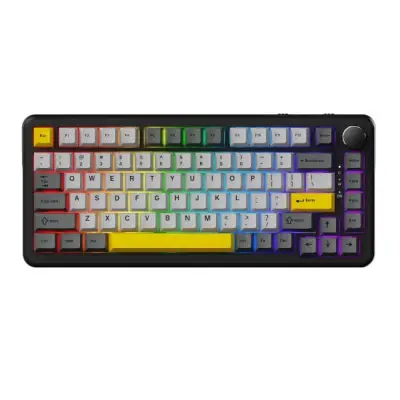 Klawiatura mechaniczna przewodowa Ajazz AK820 MAX Magnetic switches Black Gray Yellow RGB