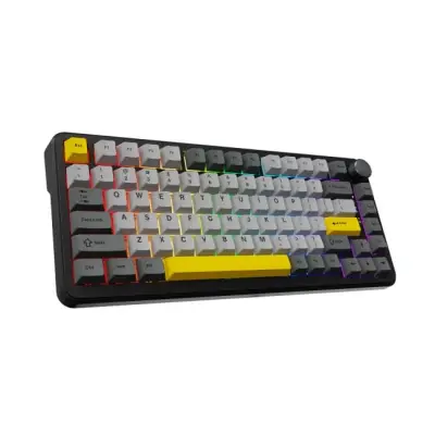 Klawiatura mechaniczna przewodowa Ajazz AK820 MAX Magnetic switches Black Gray Yellow RGB