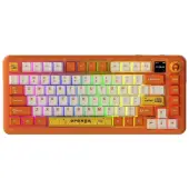 Klawiatura mechaniczna bezprzewodowa Ajazz AK820 MAX Avocado Switch Orange White RGB z ekranem