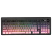 Klawiatura mechaniczna bezprzewodowa Ajazz AK980 V2 Gift Switch V2 Gradient Pink z ekranem