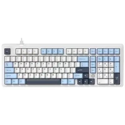 Klawiatura magnetyczna przewodowa Ajazz AK980 Magnetic Switch biała