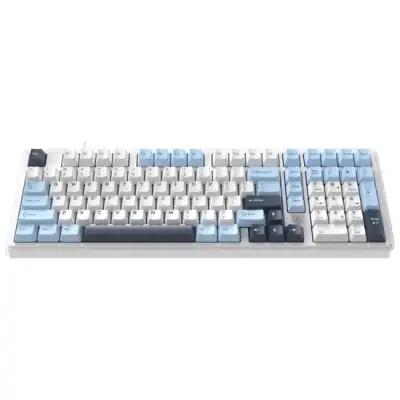 Klawiatura magnetyczna przewodowa Ajazz AK980 Magnetic Switch biała