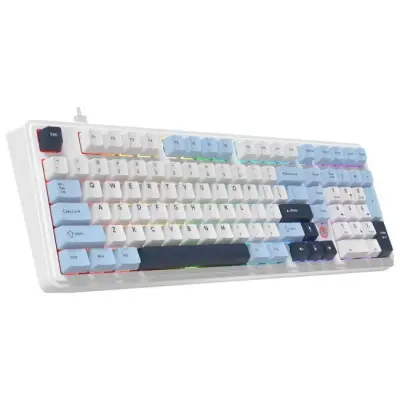 Klawiatura magnetyczna przewodowa Ajazz AK980 Magnetic Switch biała