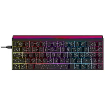 Klawiatura mechaniczna przewodowa Ajazz NK68 Red Switch czarna