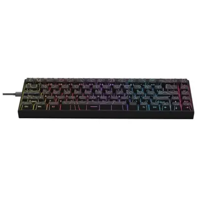 Klawiatura mechaniczna przewodowa Ajazz NK68 Red Switch czarna