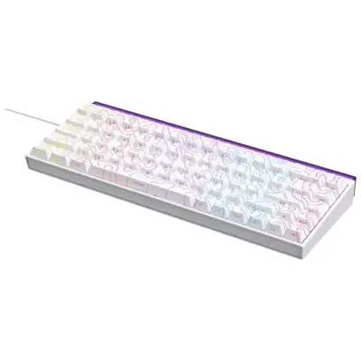 Klawiatura mechaniczna przewodowa Ajazz NK68 Red Switch biała