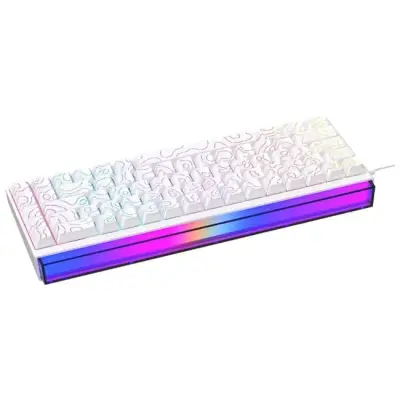 Klawiatura mechaniczna przewodowa Ajazz NK68 Red Switch biała