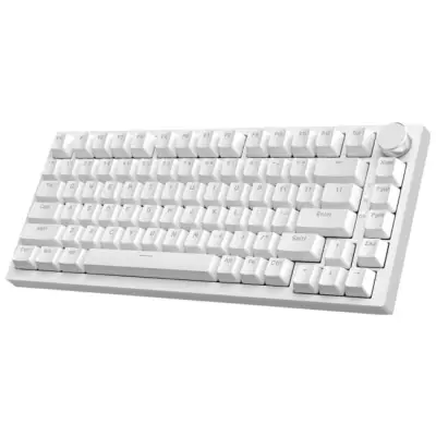 Klawiatura mechaniczna przewodowa Ajazz AK820 Red Switch biała