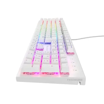Genesis Thor 303 RGB biała Outemu Peach Silent