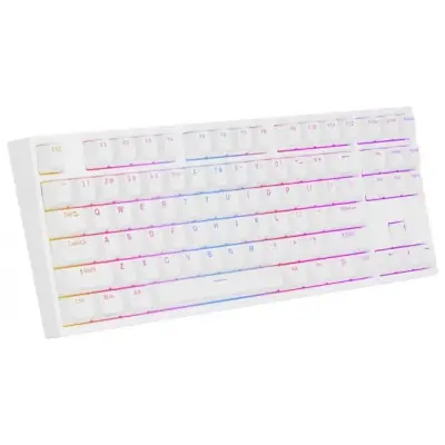 Genesis Thor 404 TKL biała RGB Gateron Yellow Pro