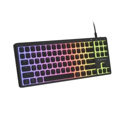 Klawiatura gamingowa Genesis Thor 430 TKL Outemu Silent Pink przewodowa mechaniczna podświetlana czarna Hot-Swap Slim