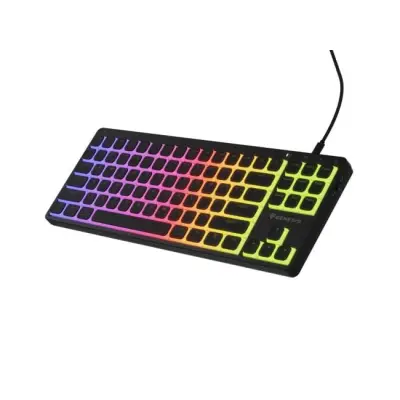 Klawiatura gamingowa Genesis Thor 430 TKL Outemu Silent Pink przewodowa mechaniczna podświetlana czarna Hot-Swap Slim