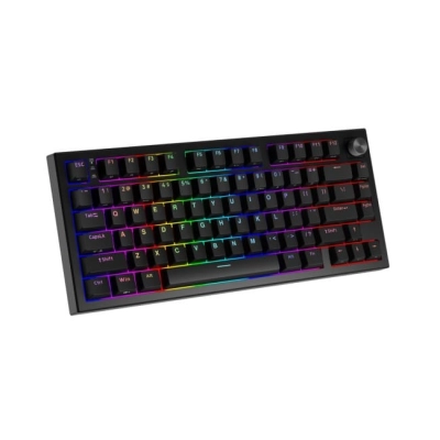 Klawiatura gamingowa Genesis Thor 404 75% GenX Stratos Silent przewodowa mechaniczna podświetlana cicha czarna
