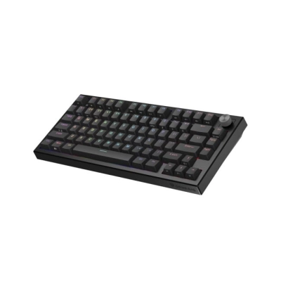 Klawiatura gamingowa Genesis Thor 404 75% GenX Stratos Silent przewodowa mechaniczna podświetlana cicha czarna