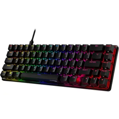 Klawiatura gamingowa HyperX Alloy Origins 65 HyperX Aqua (tactile) przewodowa mechaniczna podświetlana czarna