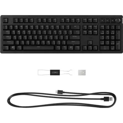 Klawiatura gamingowa HyperX Alloy Rise HyperX Red (linear) przewodowa mechaniczna podświetlana czarna