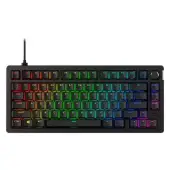Klawiatura gamingowa HyperX Alloy Rise 75 HyperX Red (linear) przewodowa mechaniczna podświetlana czarna
